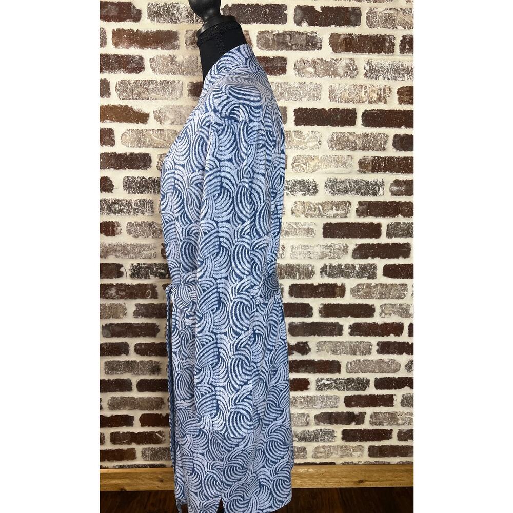 Haven Well Within Organic Cotton Jersey Abstract Wave Robe Women's Size L - Picture 2 of 7